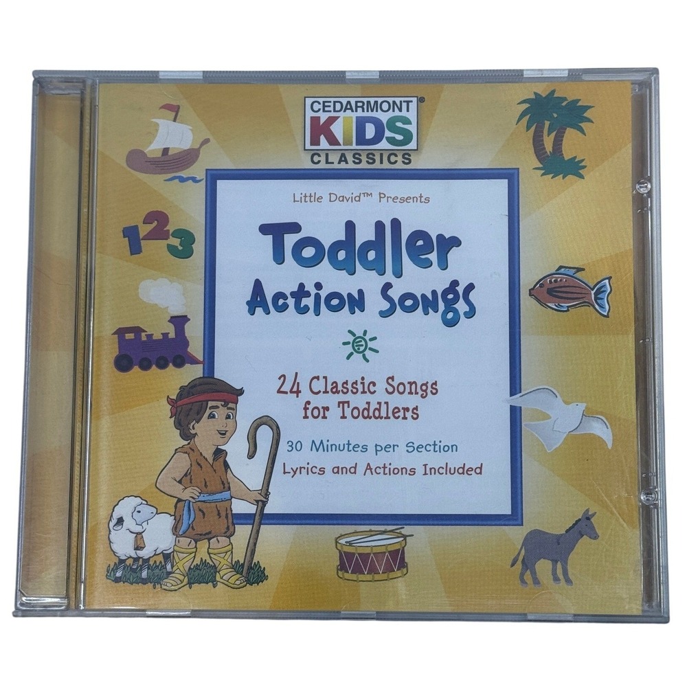 Cedarmont Kids Toddler Action Songs CD 24 Classic Songs Split-Track 84418-0137-2